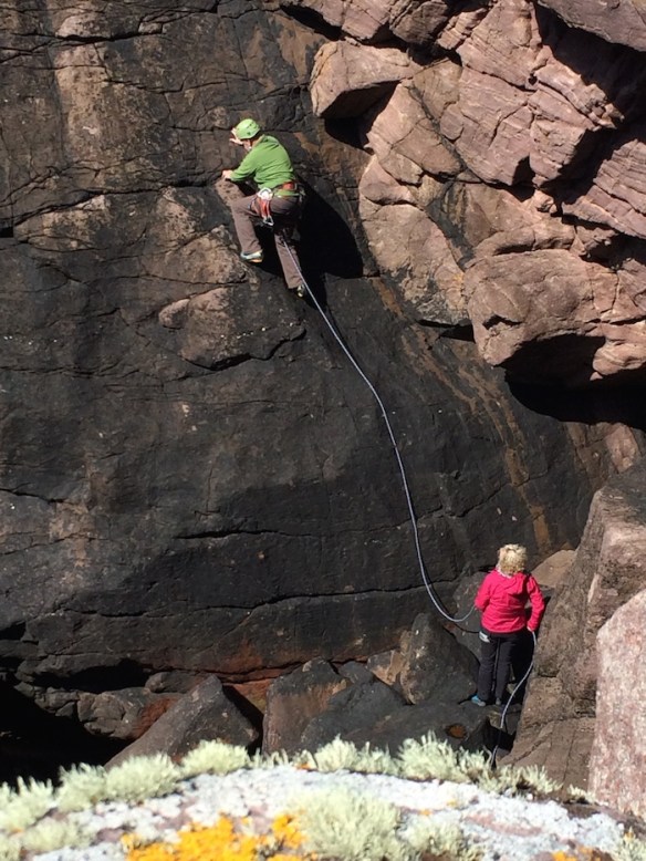 Stu and me at the sea cliffs, Sutherland